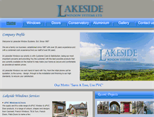 Tablet Screenshot of lakesidewindowsltd.com